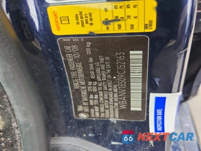 Zdjęcie 12 z 12 samochodu: 2008 BMW 5 SERIES 535I XDRIVE VIN:WBANV13509C152163 - miniatura