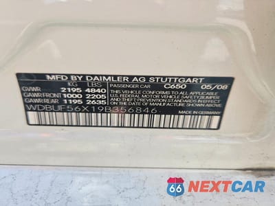 Zdjęcie 12 z 12 samochodu: 2009 MERCEDES-BENZ E 350 VIN:WDBUF56X19B356846 - miniatura