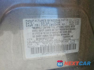 Zdjęcie 13 z 13 samochodu: 2018 NISSAN SENTRA S VIN:3N1AB7AP3JY317834 - miniatura