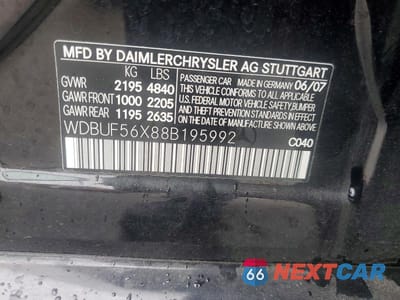 Zdjęcie 12 z 12 samochodu: 2008 MERCEDES-BENZ E 350 VIN:WDBUF56X88B195992 - miniatura