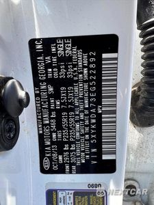 Zdjęcie 14 z 14 samochodu: 2014 KIA SORENTO SX VIN:5XYKWDA73EG522892 - miniatura