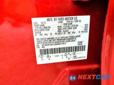 Zdjęcie 13 z 13 samochodu: 2011 FORD EDGE LIMITED VIN:2FMDK3KC5BBB17817 - miniatura