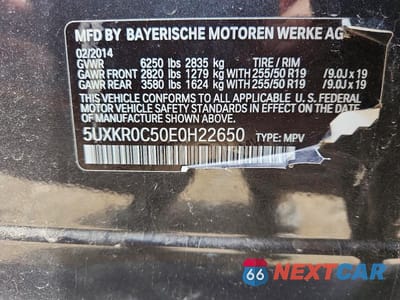 Zdjęcie 13 z 13 samochodu: 2014 BMW X5 XDRIVE35I VIN:5UXKR0C50E0H22650 - miniatura