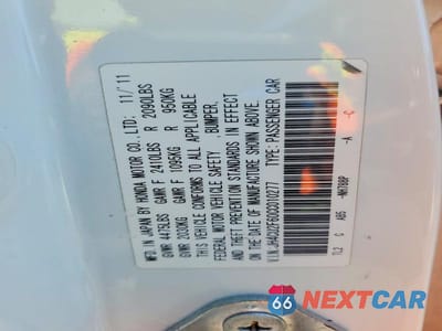Zdjęcie 12 z 12 samochodu: 2012 ACURA TSX TECH VIN:JH4CU2F60CC010277 - miniatura