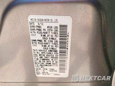 Zdjęcie 10 z 10 samochodu: 2012 NISSAN ROGUE S VIN:JN8AS5MV3CW717175 - miniatura