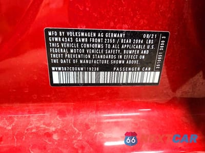 Zdjęcie 13 z 13 samochodu: 2022 VOLKSWAGEN GTI SE VIN:WVW387CDXNW119238 - miniatura
