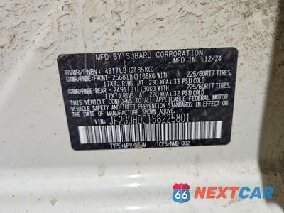 Zdjęcie 13 z 13 samochodu: 2025 SUBARU CROSSTREK PREMIUM VIN:JF2GUHDC1S8225801 - miniatura