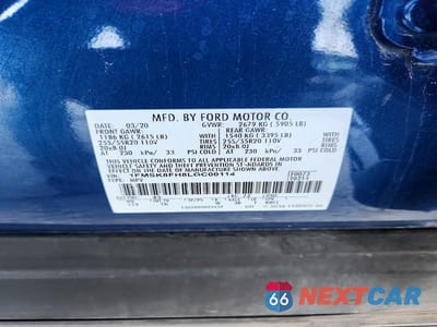 Zdjęcie 13 z 13 samochodu: 2020 FORD EXPLORER LIMITED VIN:1FMSK8FH8LGC00114 - miniatura