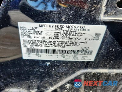 Zdjęcie 13 z 13 samochodu: 2013 FORD EDGE LIMITED VIN:2FMDK4KC0DBB47722 - miniatura