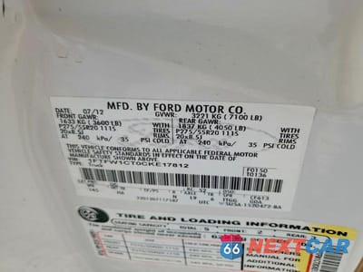 Zdjęcie 12 z 12 samochodu: 2012 FORD F150 SUPERCREW VIN:1FTFW1CT0CKE17812 - miniatura