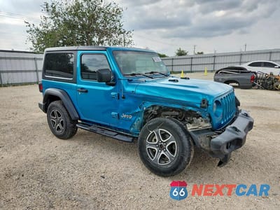 Czwarte zdjęcie samochodu z boku: 2020 JEEP WRANGLER SPORT VIN:1C4GJXAG7LW219281 - miniatura