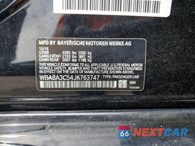 Zdjęcie 12 z 12 samochodu: 2018 BMW 320 XI VIN:WBA8A3C54JK763747 - miniatura
