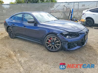 Czwarte zdjęcie samochodu z boku: 2023 BMW I4 EDRIVE 40 VIN:WBY73AW03PFN46137 - miniatura