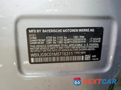Zdjęcie 12 z 12 samochodu: 2021 BMW X1 XDRIVE28I VIN:WBXJG9C01M5T16311 - miniatura