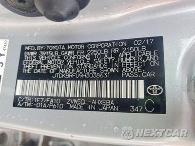 Zdjęcie 12 z 12 samochodu: 2017 TOYOTA PRIUS TWO VIN:JTDKBRFU9H3038631 - miniatura