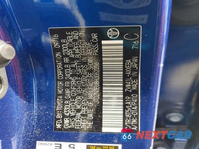 Zdjęcie 13 z 13 samochodu: 2017 TOYOTA PRIUS V FIVE VIN:JTDZN3EU8HJ062256 - miniatura