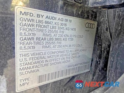 Zdjęcie 10 z 14 samochodu: 2019 AUDI Q7 PREMIUM PLUS VIN:WA1LAAF7XKD008245 - miniatura