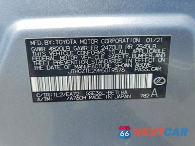 Zdjęcie 13 z 13 samochodu: 2021 LEXUS IS 350 F SPORT VIN:JTHGZ1E29M5019576 - miniatura