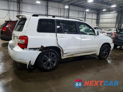 Trzecie zdjęcie samochodu z tyłu: 2006 TOYOTA HIGHLANDER HYBRID VIN:JTEEW21A260012789 - miniatura