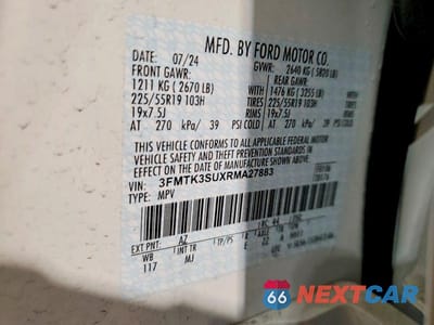 Zdjęcie 14 z 14 samochodu: 2024 FORD MUSTANG MACH-E PREMIUM VIN:3FMTK3SUXRMA27883 - miniatura