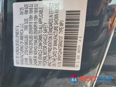 Zdjęcie 14 z 14 samochodu: 2025 HONDA PILOT EXL VIN:5FNYG2H47SB042137 - miniatura