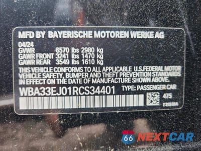 Zdjęcie 12 z 12 samochodu: 2024 BMW 760 XI VIN:WBA33EJ01RCS34401 - miniatura