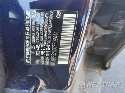 Zdjęcie 12 z 12 samochodu: 2007 MERCEDES-BENZ C 230 VIN:WDBRF52H07F809414 - miniatura