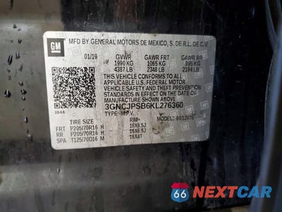 Zdjęcie 14 z 14 samochodu: 2019 CHEVROLET TRAX 1LT VIN:3GNCJPSB6KL276360 - miniatura
