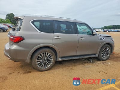 Trzecie zdjęcie samochodu z tyłu: 2018 INFINITI QX80 BASE VIN:JN8AZ2ND4J9840608 - miniatura