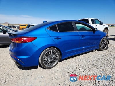 Trzecie zdjęcie samochodu z tyłu: 2018 HYUNDAI ELANTRA SPORT VIN:KMHD04LB2JU684996 - miniatura