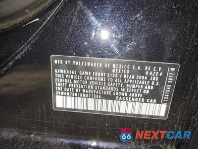 Zdjęcie 12 z 12 samochodu: 2024 VOLKSWAGEN JETTA S VIN:3VW5M7BU1RM071394 - miniatura
