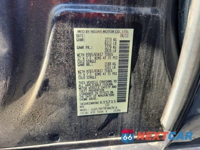 Zdjęcie 14 z 14 samochodu: 2011 NISSAN PATHFINDER S VIN:5N1AR1NB4BC635715 - miniatura