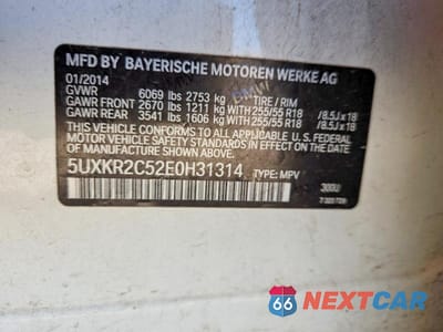 Zdjęcie 13 z 13 samochodu: 2014 BMW X5 SDRIVE35I VIN:5UXKR2C52E0H31314 - miniatura