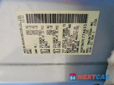 Zdjęcie 13 z 13 samochodu: 2023 NISSAN ROGUE SV VIN:5N1BT3BA7PC774631 - miniatura