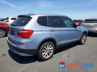 Trzecie zdjęcie samochodu z tyłu: 2013 BMW X3 XDRIVE28I VIN:5UXWX9C50D0A12917 - miniatura