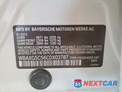 Zdjęcie 12 z 12 samochodu: 2012 BMW 528 I VIN:WBAXG5C56CDX03787 - miniatura
