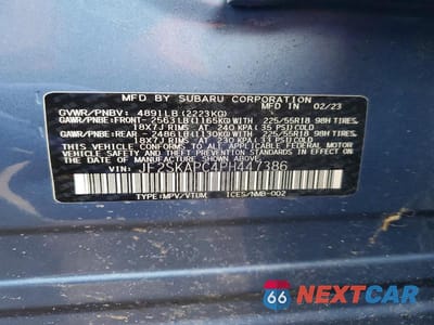 Zdjęcie 13 z 13 samochodu: 2023 SUBARU FORESTER LIMITED VIN:JF2SKAPC4PH447386 - miniatura