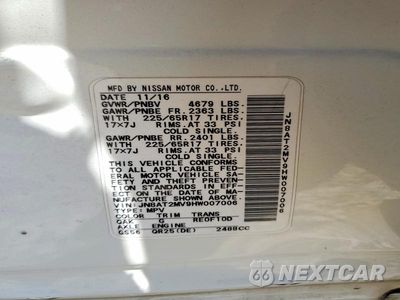Zdjęcie 13 z 13 samochodu: 2017 NISSAN ROGUE S VIN:JN8AT2MV9HW007006 - miniatura