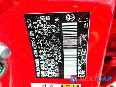 Zdjęcie 13 z 13 samochodu: 2024 TOYOTA GR COROLLA PREMIUM VIN:JTNABAAE9RA013198 - miniatura