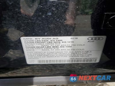 Zdjęcie 14 z 14 samochodu: 2019 AUDI Q5 PREMIUM PLUS VIN:WA1BNAFY0K2064893 - miniatura