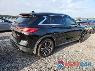 Trzecie zdjęcie samochodu z tyłu: 2022 INFINITI QX50 LUXE VIN:3PCAJ5BA7NF108855 - miniatura