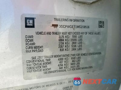 Zdjęcie 12 z 12 samochodu: 2021 CHEVROLET SILVERADO C1500 LT VIN:3GCPWCET1MG208536 - miniatura