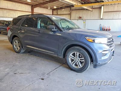 Czwarte zdjęcie samochodu z boku: 2021 FORD EXPLORER XLT VIN:1FMSK8DH2MGA23063 - miniatura