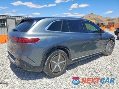 Trzecie zdjęcie samochodu z tyłu: 2023 MERCEDES-BENZ EQS SUV 450 4MATIC VIN:4JGDM2EB4PA015970 - miniatura