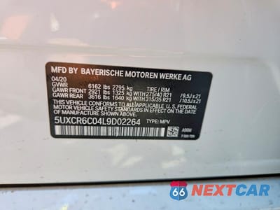Zdjęcie 13 z 13 samochodu: 2020 BMW X5 XDRIVE40I VIN:5UXCR6C04L9D02264 - miniatura