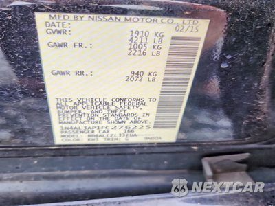 Zdjęcie 13 z 13 samochodu: 2015 NISSAN ALTIMA 2.5 S VIN:1N4AL3AP1FC276225 - miniatura