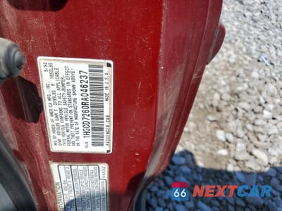 Zdjęcie 12 z 12 samochodu: 1994 HONDA ACCORD EX VIN:1HGCD7260RA046237 - miniatura