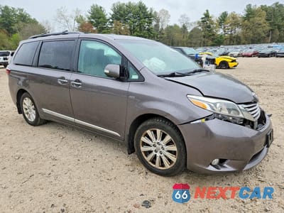 Czwarte zdjęcie samochodu z boku: 2017 TOYOTA SIENNA LIMITED PREMIUM 7-PASSENGER VIN:5TDDZ3DC9HS151621 - miniatura