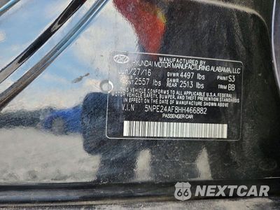 Zdjęcie 12 z 12 samochodu: 2017 HYUNDAI SONATA SE VIN:5NPE24AF8HH466882 - miniatura