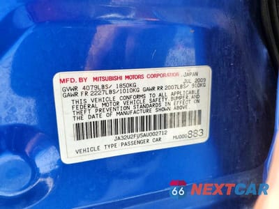 Zdjęcie 12 z 12 samochodu: 2010 MITSUBISHI LANCER ES VIN:JA32U2FU5AU002712 - miniatura
